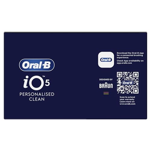 Oral-B iO5 Electric Toothbrush, Matt Black, with Travel...