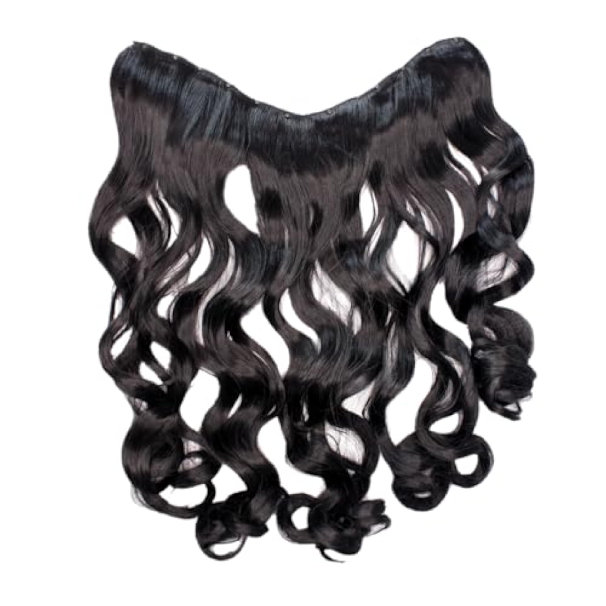 Synthetic Long Curly Hair Extension for Women, Instant Length