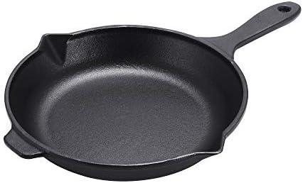 MOOSSE Premium Enameled Cast Iron Skillet Pan for Induction Cooktop, Stove, Oven, Made in Korea, No Seasoning Required, 9.4” (24 cm)