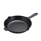 MOOSSE Premium Enameled Cast Iron Skillet Pan for Induction Cooktop, Stove, Oven, Made in Korea, No