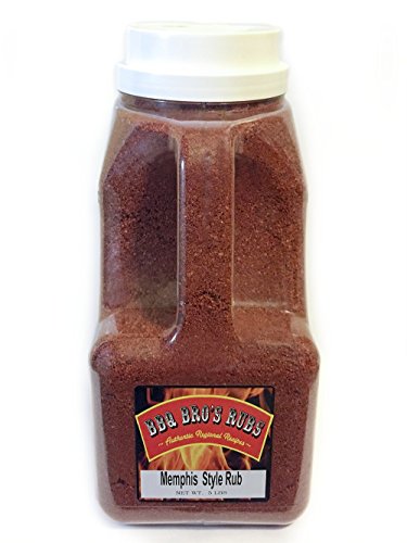 BBQ BROS RUBS (Memphis Style 5 LBS) - Barbecue Seasonings - BBQ Spices - Dry Rub- Handcrafted BBQ Rubs for Grilling, Cooking & Smoking - Use as a Meat Rub, Dry Marinade, Rib Rub & Meat Seasoning - Great on; Steak, Burgers, Meat , Chicken, Pork, Beef, Brisket & Seafood