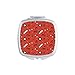 Black Record And Music Notes Red Mirror Square Portable Hand Pocket Makeup