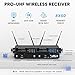 MICNAUX Lapel Wireless Microphone System with Headset & Lavalier Mics, Pro 8 Channel UHF Mics Set with Bodypack Transmitter & Metal Receiver, 200 Adjustable Frequency, 300ft Range for Church, Party
