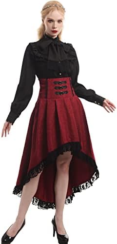 Jupe Victorienne à Volants Pour Femme - Longue Jupe Gothique