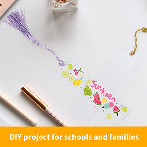 Bercoor 0335 50 Pack Blank Clear Acrylic Craft Bookmarks thumb #4