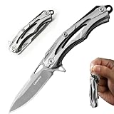 Caressolove EDC Keychain Pocket Knife, Perfect Mini Folding Knives