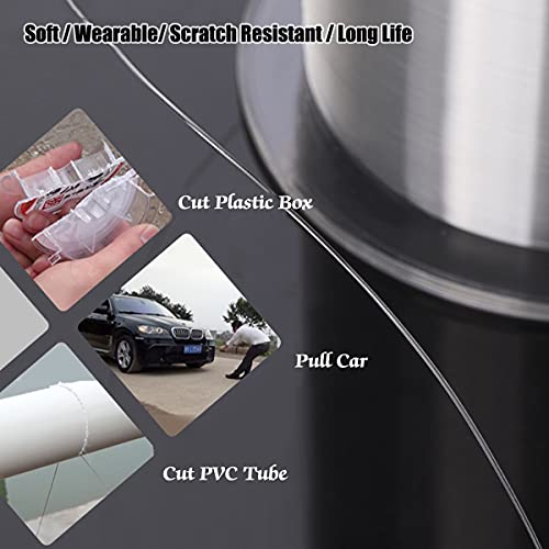 OROOTL Angelschnur Monofil Nylonfaden Angelsehne Salzwasser Reissfeste Schnur Angelzubehör Dia-0.5mm/15.88kg-4291m – Bild 5