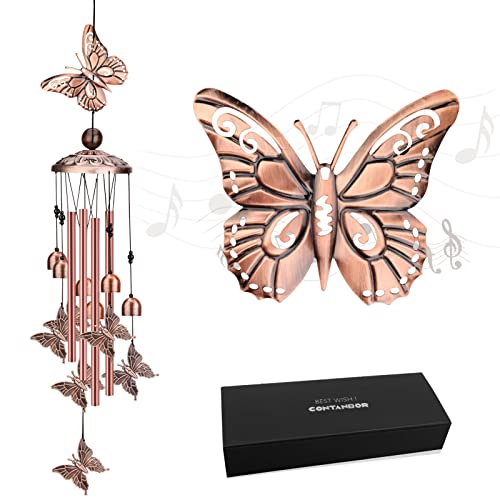 Outdoors Wind Chime - Butterflies/Turtle Windchime Hand-Tuned And Beautiful As A Gift For Mom Or For Your Patio, Garden, And Outdoor Home Décor,Housewarming Gift #TOP30