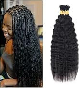 WZVHAIR Super Wave Bulk Human Hair For Braiding No Weft 100g (1Pack-4PCS) Super French Wet and Wa...