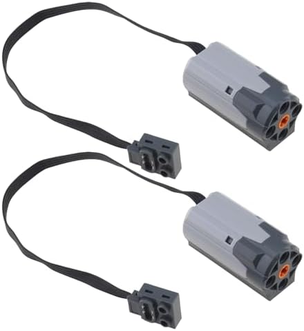 Create idea Pack of 2 Servo Motor Power Functions M Motor Compatible with Lego Spare Parts 88003 Servo Motor Parts Electric Motor Electric Toy Cars Motor Insertion Blocks