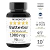 MONOHERB Butterbur Extract 1000 mg - 90 Vegetarian Capsules