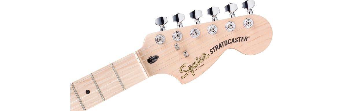 Squier by Fender Affinity Series Stratocaster Junior HSS, tastiera in acero, nero metallizzato