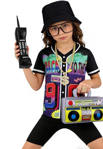 Disfraz Hip Hop 80s 90s para Niñas Set 8 Piezas miniatura 7