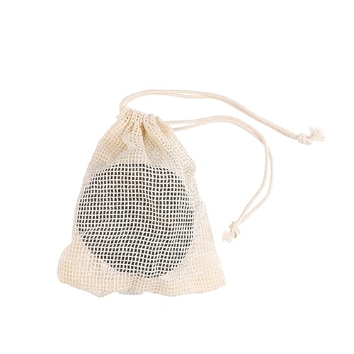 SOESFOUFU 10pcs Bamboo Charcoal Makeup Removal Pads Soft Cleaning for Gentle Makeup Removal Reusable Facial Pads Bag for Women