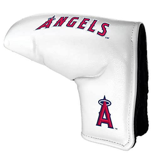 Team Golf MLB Los Angeles Angels Printed Team Golf MLB Tour Blade Putter Cover (White), Fits Most Blade Putters, Scotty Cameron, Taylormade, Odyssey, Titleist, Ping, Callaway