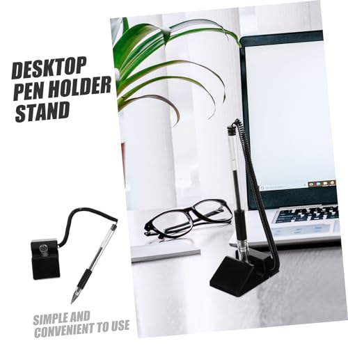 Stylo de signature vertical anti perte avec socle pour bureau et table