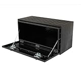 AutoForever 30' L x 18' H x 17' W Aluminum Truck Underbody Tool Box, Pick Up RV Trailer Square Storage Organizer Chest Tool Box with T-Handle...