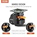 VEVOR Leveling Casters, Set of 4, 2200 lbs Total Load Capacity, 2.5 inches, Heavy Duty with Upgraded Handle Design, 360 Degree Swivel Caster Wheels, Adjustable Casters with Feet for Workbench, Machine
