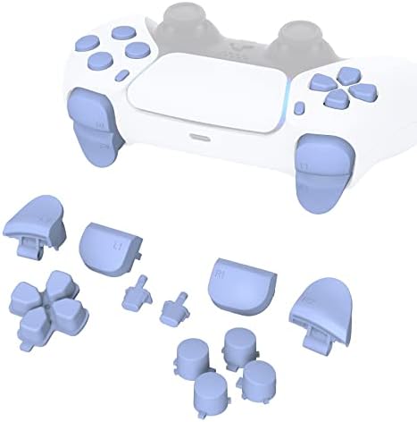 eXtremeRate Wymiana D-pad R1 L1 R2 L2 Wyzwalacze Opcje Udostępniania Przyciski Twarzy dla ps5 controller, Niestandardowe Przyciski Pełnego Zestawu Zestawy Naprawcze - Miętowo Zielony