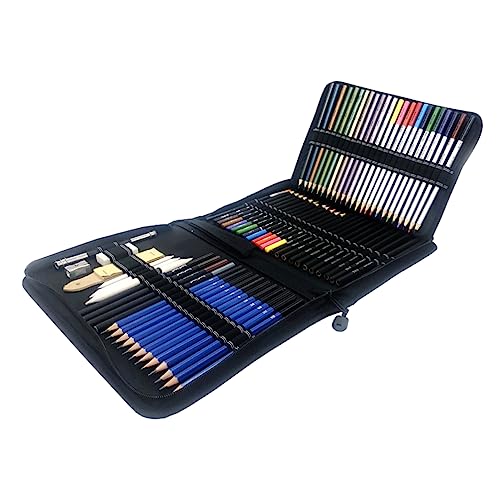 Kit de dibujo profesional para bocetos artísticos con estuche de lienzo