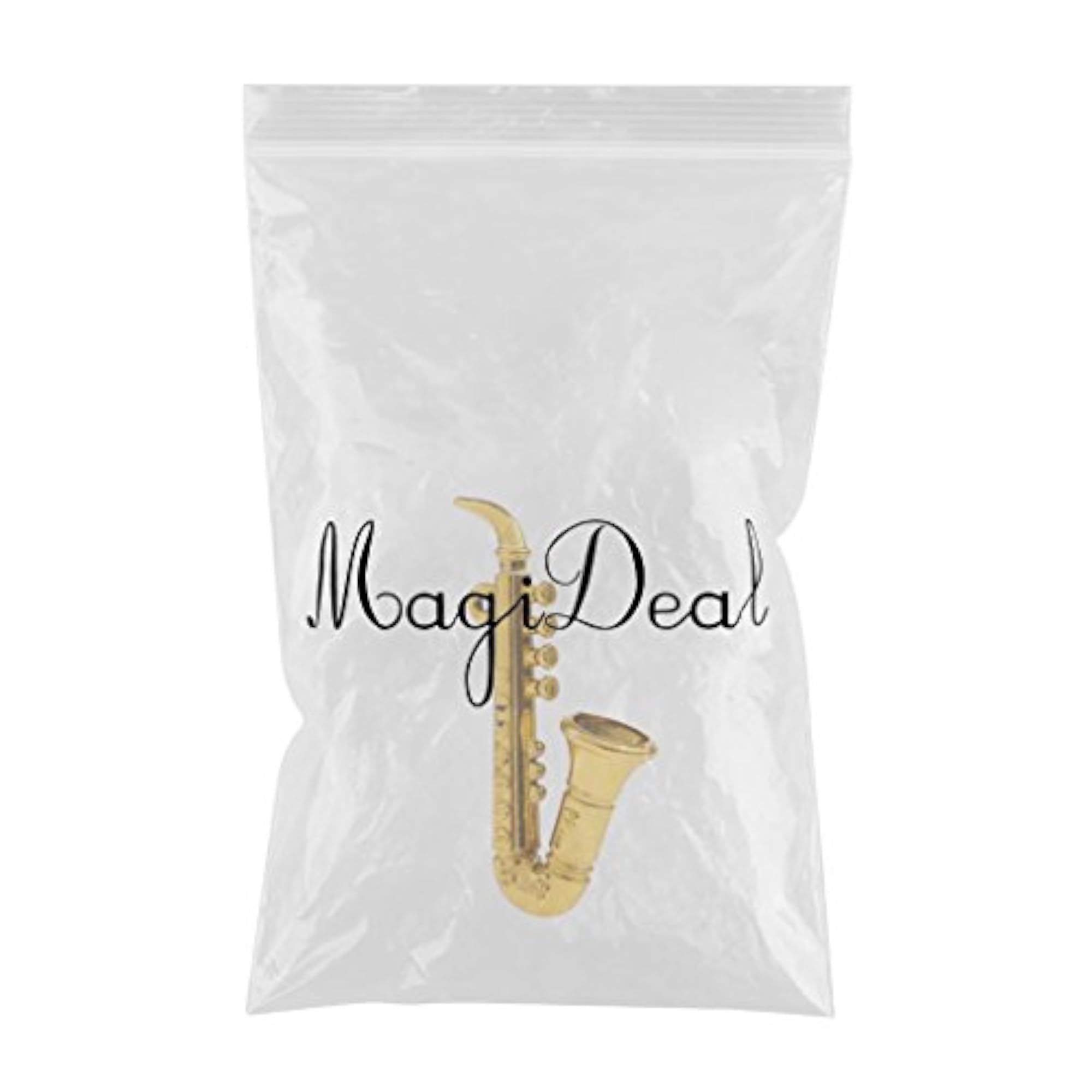 Miniature Saxophone Model for Dollhouse Decoration