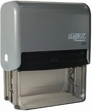 Xstamper Classix P14 Self-Inking 9 Line Custom Stamp