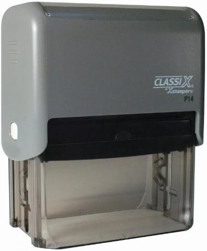 Xstamper Classix P14 Self-Inking 9 Line Custom Stamp