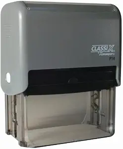 Xstamper Classix P14 Self-Inking 9 Line Custom Stamp