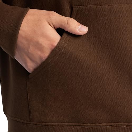 Image of Fruit of the Loom Men's Eversoft Fleece Pullover Hooded Sweatshirt, Moisture Wicking & Breathable