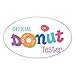 CafePress Autocollant pour testeur de donut, blanc, Small - 3x5