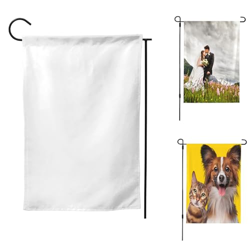 Reyrusa Custom Photo Garden Flag Customized Picture Logo Text Yard Flag Decor Personalized Double sided Home Wall Banner Decoration 12.5*18