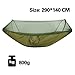 260x140cm Outdoor Double Camping Hammock with Mosquito Net and Rain Fly Tarp Lightweight Parachute Hammocks for Travel Hiking for Terrace, Outdoor(Color 3)