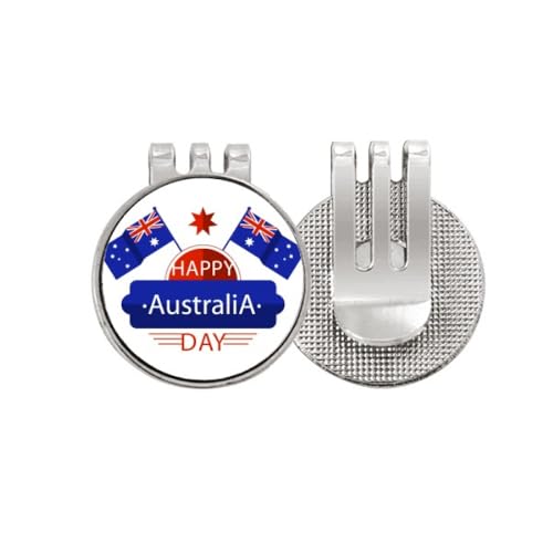 Marqueur de balle de golf Australie drapeau étoile émaillé pour green