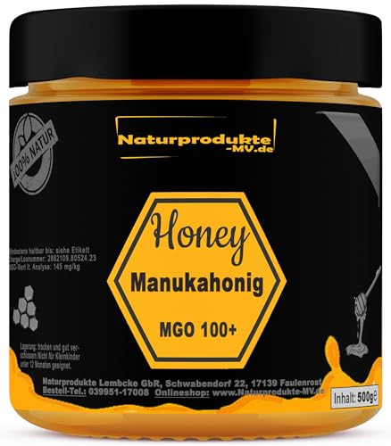 Manukahonig MGO 100+ 500g im Glas 100% Manukahonig aus Neuseeland Manuka Honig