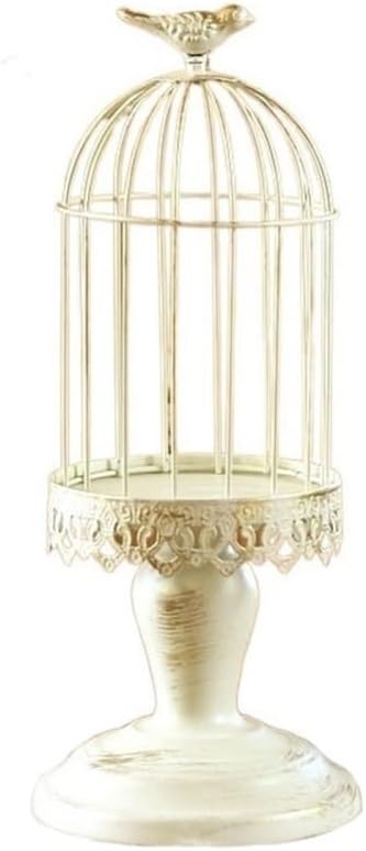 Candle Holder Vintage European Style Birdcage Candlestick Home Decoration High Foot Candlestick Decoration Candle Holder(Large)
