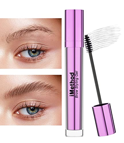 Imethod Eyebrow Stamp Stencil Kit Brown & Eyebrow Gel Clear #TOP4