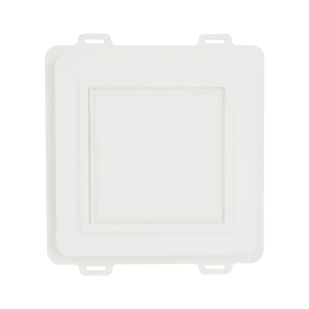 Suntown 4" Vent Cover - 2 Piece Construction with Snap on Cover for Siding Install - White - Flap