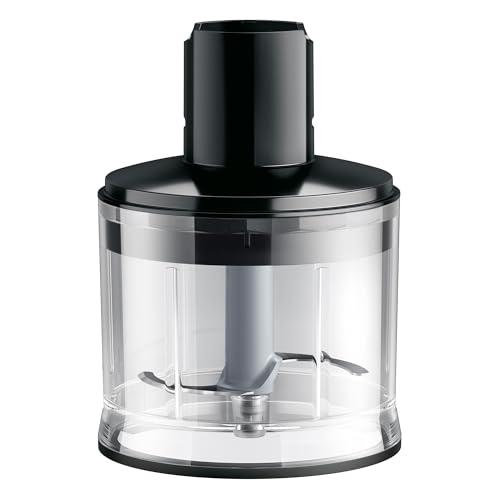Braun Zerkleinerer Aufsatz MQS 230 BK mit EasyClick Plus System - Zubehör für Braun Stabmixer MultiQuick 7 und 9, BPA-frei, Fassungsvermögen 500 ml, Schwarz