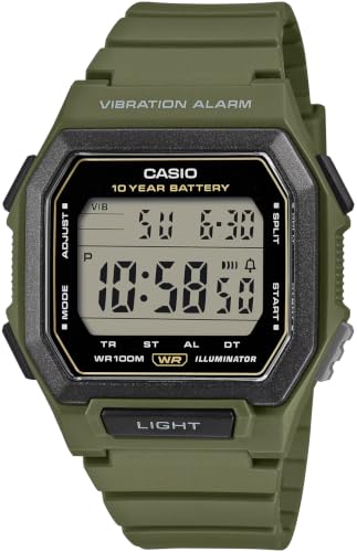 [�J�V�I] CASIO �f�W�^�� �����Y �r���v �o�C�u���[�V�����@�\���� W-738H-3AV �I���[�u�O���[�� �C�O���f�� [���s�A���i]