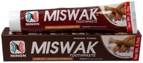 Ninon Miswak Toothpaste (6.5 oz)- 2 Pack 100% Fluoride Free - No ...