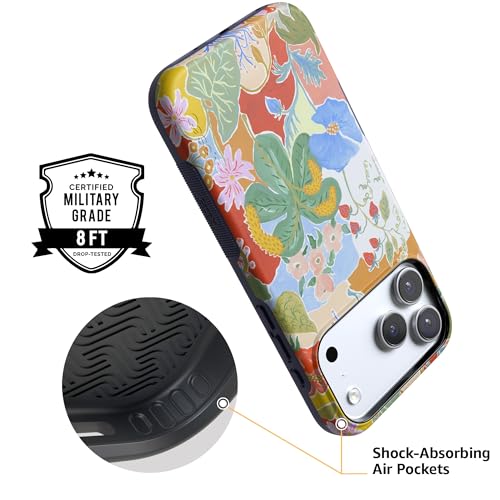 Casely iPhone 17 Pro Case | Botanical Blooms | Floral Patchwork | Bold Protective Design | Compatible with MagSafe by Casely - Used condition - Image 4