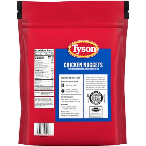 Tyson Fully Cooked Chicken Nuggets, 29 Oz. (Frozen)