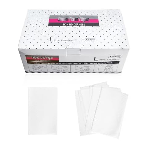 Quacc 1000 Sheets Breathable Hair Perm Paper High Toughness Ultra-Thin Mesh Hair Perm Paper Personal Grooming Tools for Hair Salon Shop Professional Stylist Home Salon Tool Cover