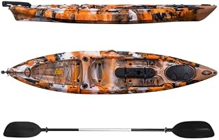 GarveeLife Fishing Kayak, Sit on Top Kayak 11.9 ft for Adults, with Paddle & Comfortable S...