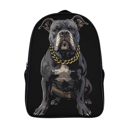 Cartable bouledogue français étanche et léger avec impression 3D dessin animé