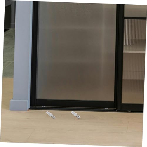 Kit de 4 piezas de herrajes para puerta plegable con pivotes superiores para puertas corredizas, adecuado para clóset plegable miniatura 2