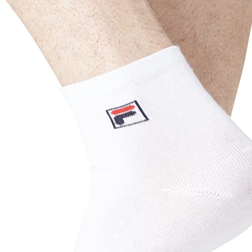 Fila Chaussettes Sportswear Homme Anti-Démangeaison, Socquettes Homme, Ultra-doux, Agréable (Lot de 9), Blanc, 43/46 - Image 4