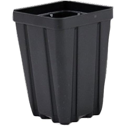 Grower's Solution Square Greenhouse Pots 3.5" x 5" - Black - Qty 25 Cover