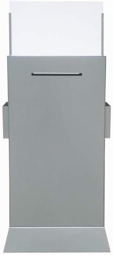 Mailbox, Waterproof Vertical Post Box Large Capacity Newspaper Magazine Iron Security Letterboxes, 1219 × 489 × 218mm for Outside Wall, Wedding