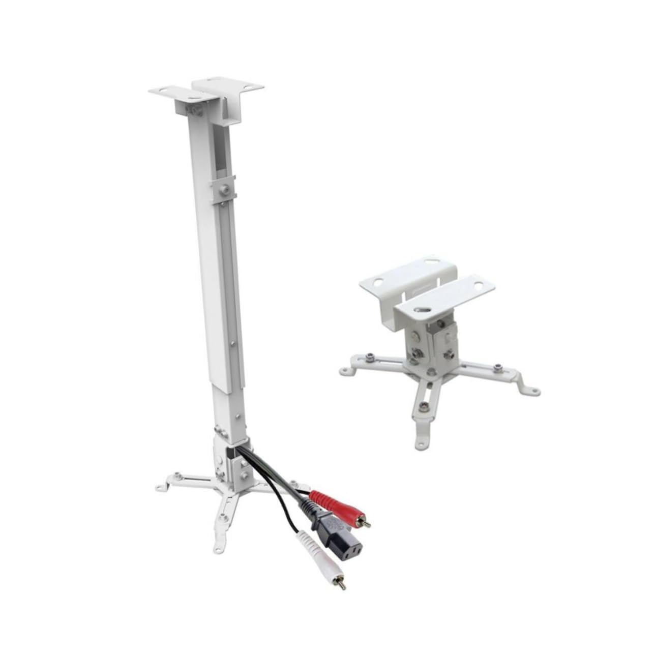 Uonlytech Supporto Da Soffitto e Parete Per Proiettore Led in Ferro, Regolabile Bracci Articolati, Portata 15 Kg, Installazione Flessibile Per Home Cinema e Ufficio